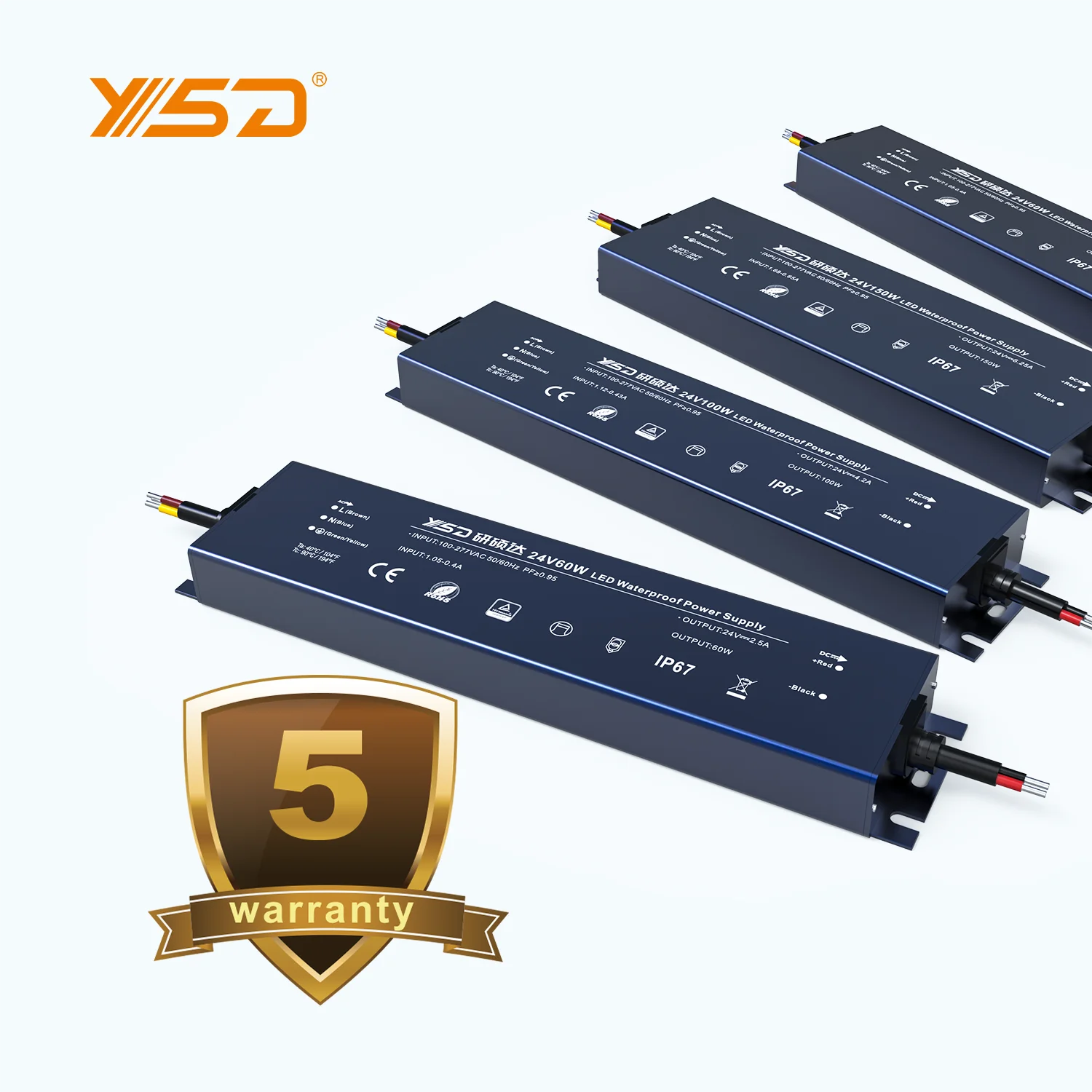PF> 0 96 светодиодный ультратонкий импульсный источник питания 12V 24V 48V трансформатор освещения 100W CV IP67 Светодиодный драйвер