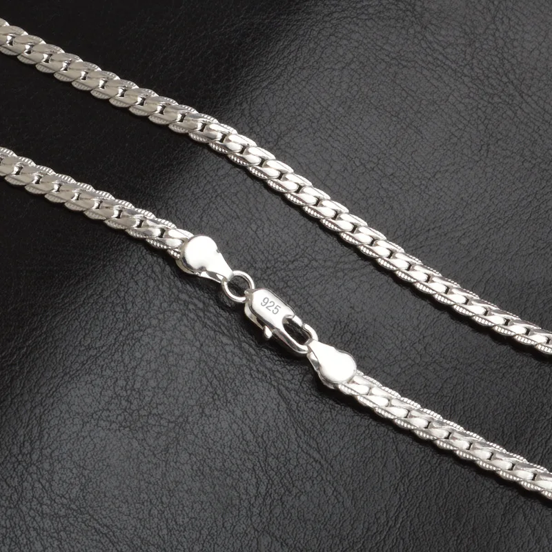 Hot Sale Silver Chain Necklace For Men And Women 18k White Gold Filled Necklace