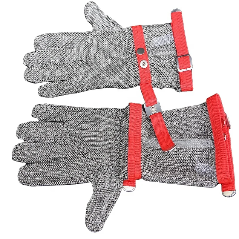Wholesale 316L CE certificated stainless steel chain mail butcher, sewing glove