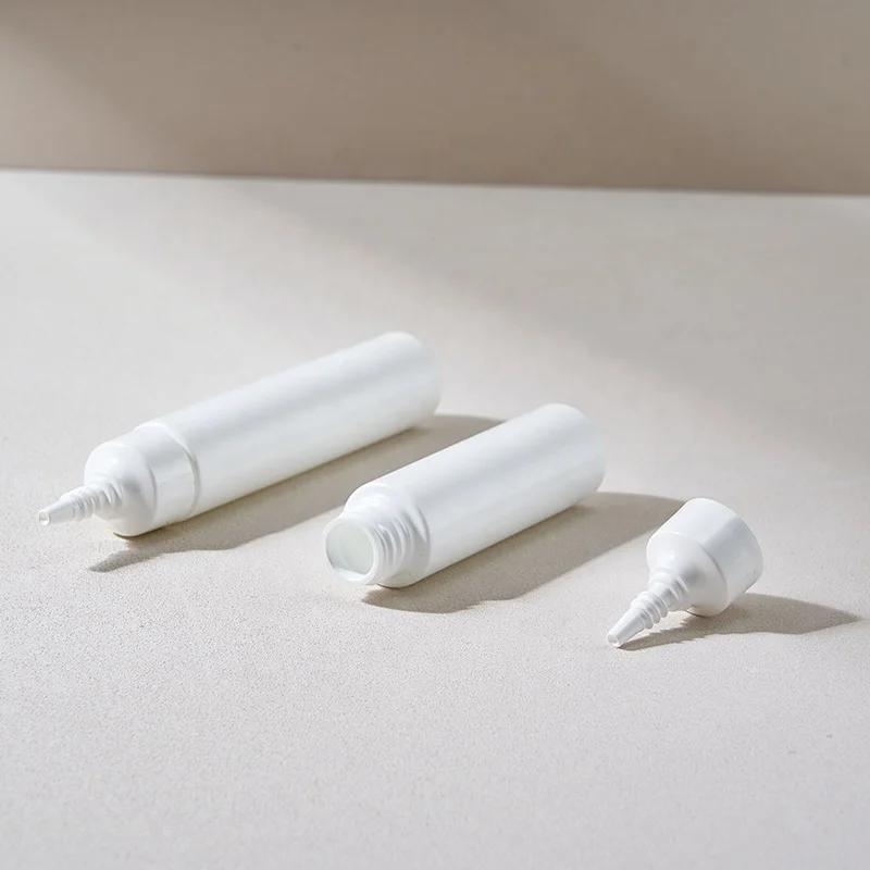 Squeeze Plastic PE Refillable Bottle Oil Serum Liquid Dropper Bottles Twist Top Cap Hair Dye Applicator