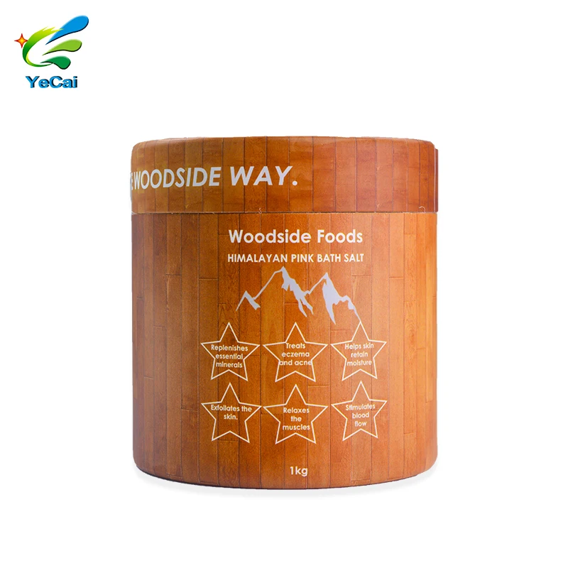 Контейнер для соли для ванны с роскошным дизайном, пищевая упаковка, биоразлагаемая картонная трубка для пищевых продуктов, для специй, порошка