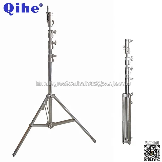 4.2m Stainless Steel Light Stand with Tube Dia.48/42/35/30mm,Use 25x25mm Square Leg