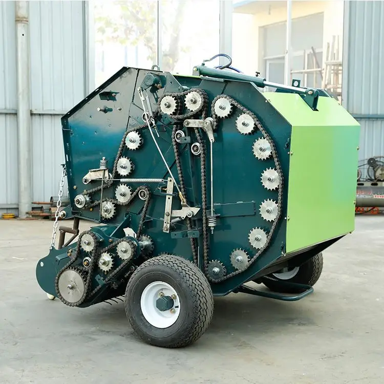 
China Semi-Automatic Round Hay Baler Machine Straw Round Baler Machine For Tractor 