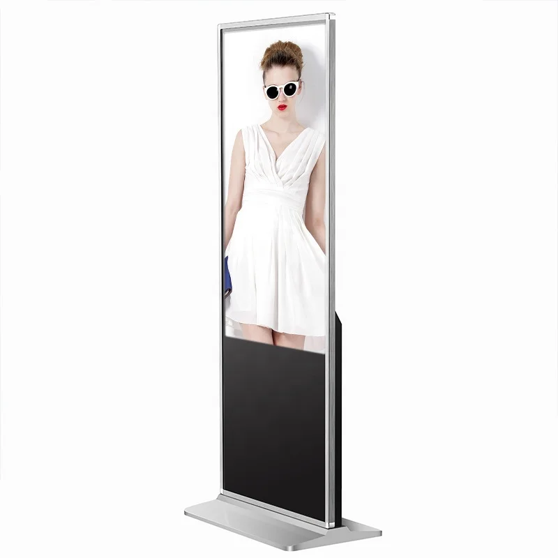 Shenzhen Price Big 3D Led Digital Signage 42 Inch Floor Stand Lcd Touch Display Advertising Screen