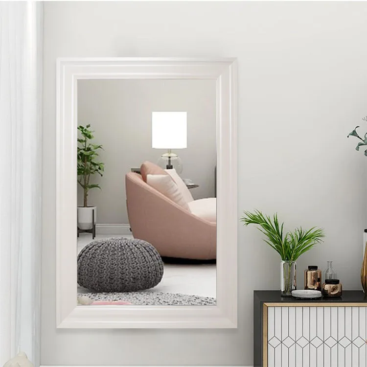 
HOFINE Customized Wholesale decorated standing plastic frame mirror Bathroom mirror New style modern 