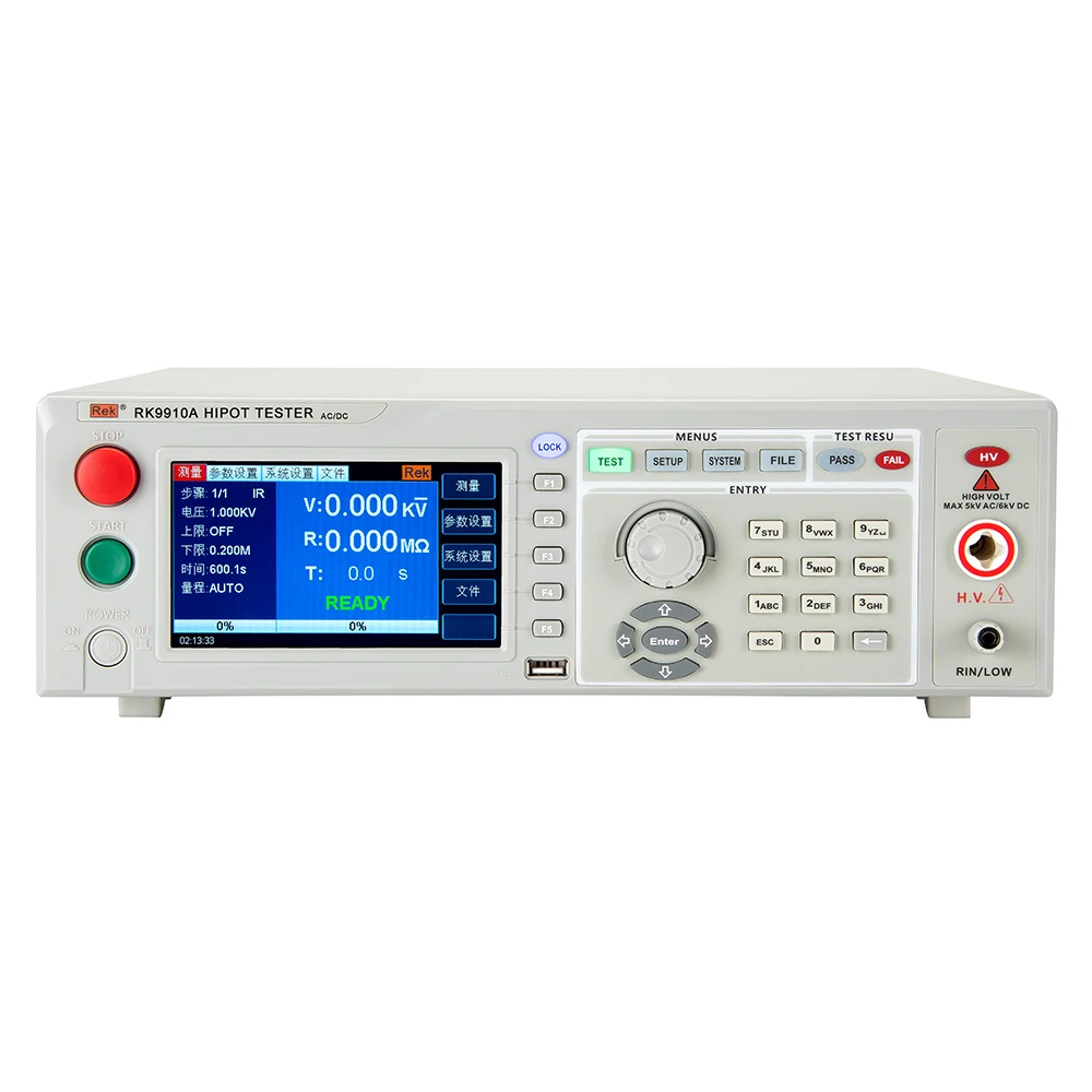 High Accuracy test instruments Programmed Control 5kv 10ma 6kv 20ma Insulation Withstand Voltage Tester