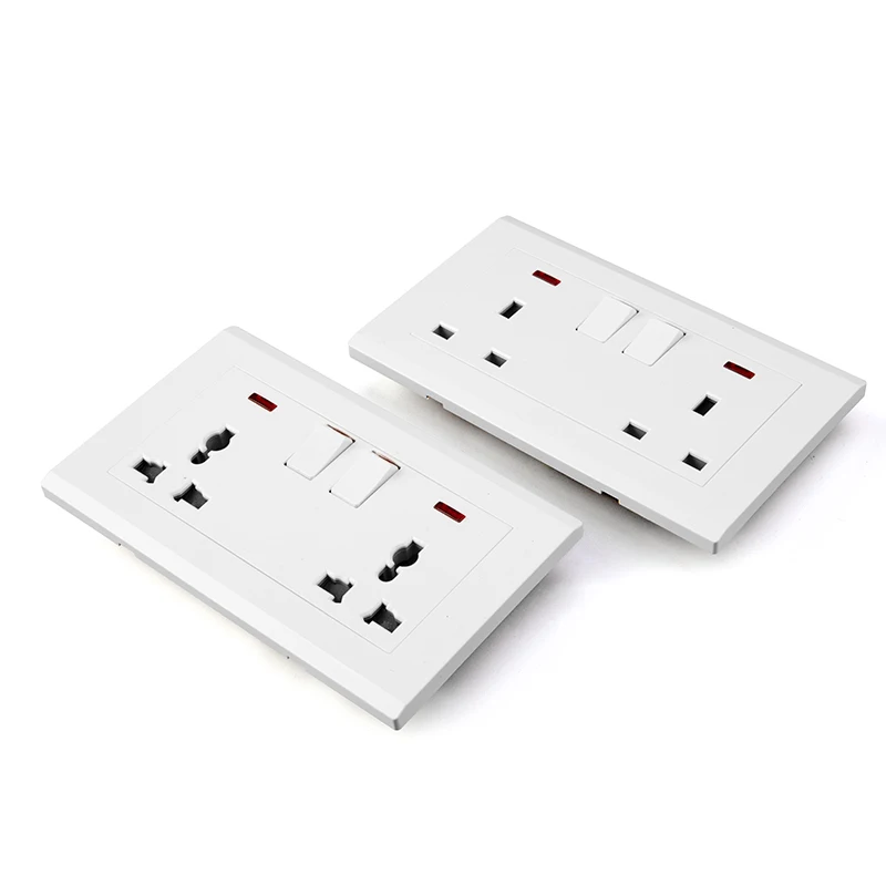 K1.22 SASO CE wall switch and socket and large panel 1gang switch and british socket for wholesaler