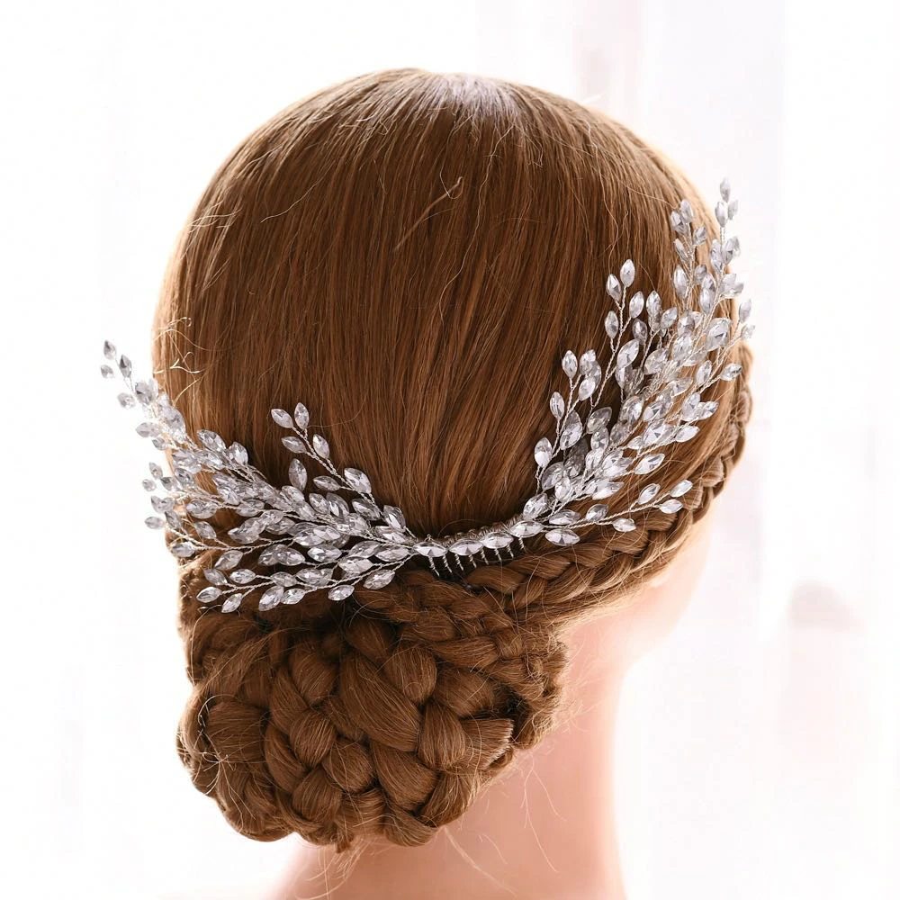 Headpiece Set Wedding Hair Vine, Wedding Hair vine leaves