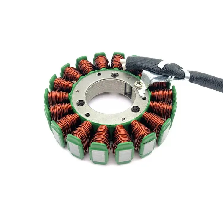 Wire magneto stator is used in motorcycle engine.