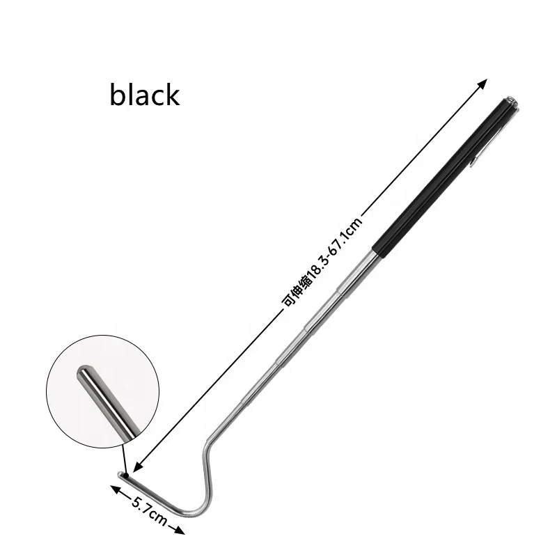 Stainless steel snake hook reptile box supplies snake catching supplies portable retractable outdoor snake catcher