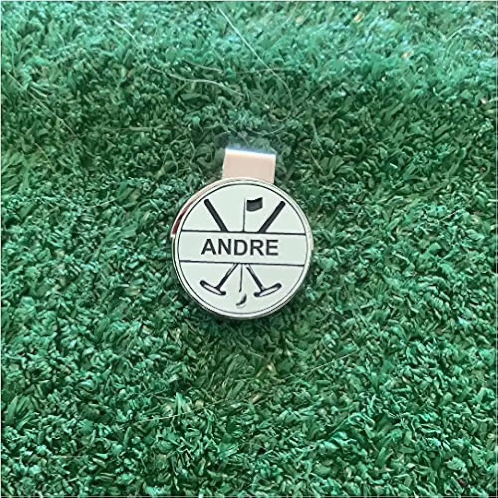 Innovation Promotion Products Golf Ball Marker and Magnetic Hat Clip Custom Engraved Personalized Wood Steel Golfer Accessory