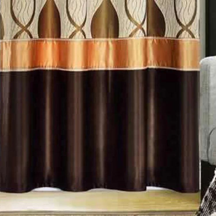 French Window Joint Embroidery Curtain Panels Turkish Window American Curtain Designs Material Samples