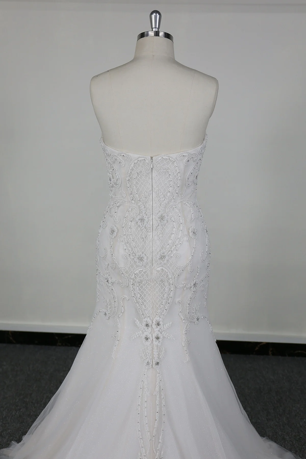 2024 New Sparkly Rhinestones heavy beaded light champagne wedding Dress bridal Dresses