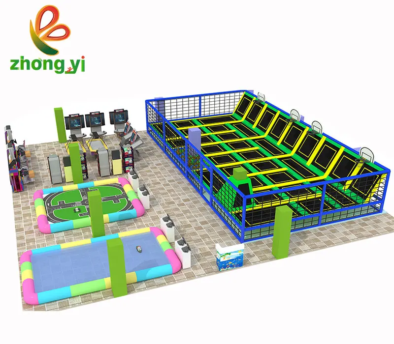 Коммерческие дешевые пенные блоки детский батут для упражнений Bungee