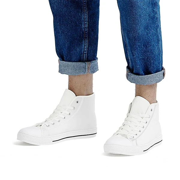 Wholesale Low MOQ high quality dropship wholesale cheap oem white casual design printed canvas custom logo shoes men