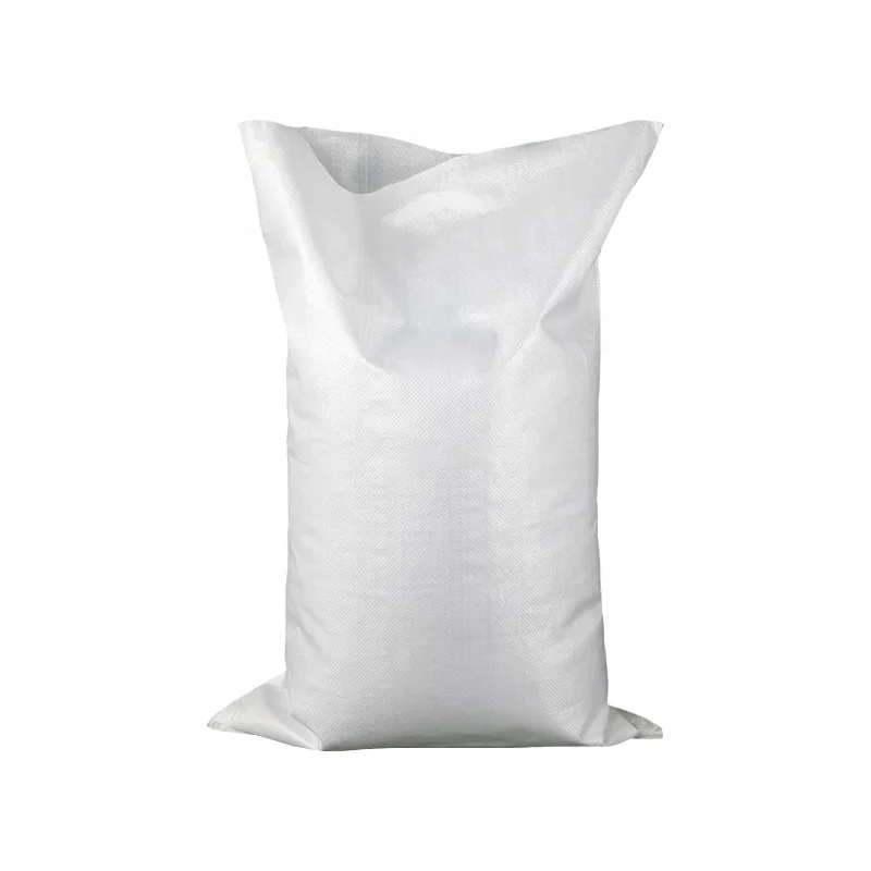 custom 5kg 50kg 25kg empty white pp woven basmati rice packing bag for sale