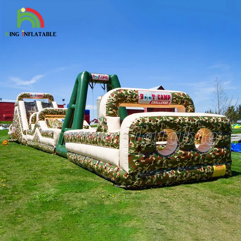 Boot Camp Giant Inflatable Obstacle Course Commercial For Hire