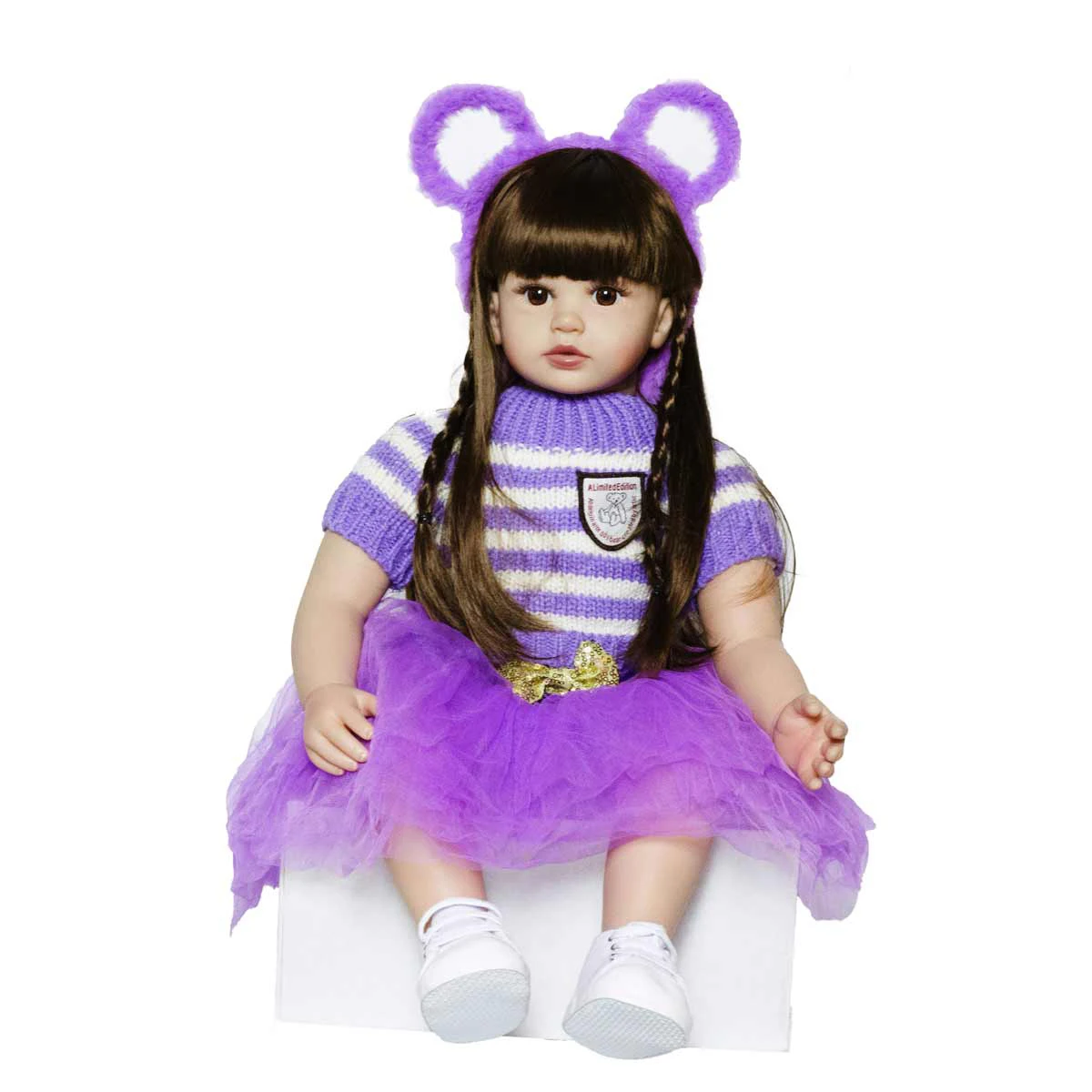 KEIUMI reborn dolls 60cm real doll lifelike bebe reborn silicone dolls for kids