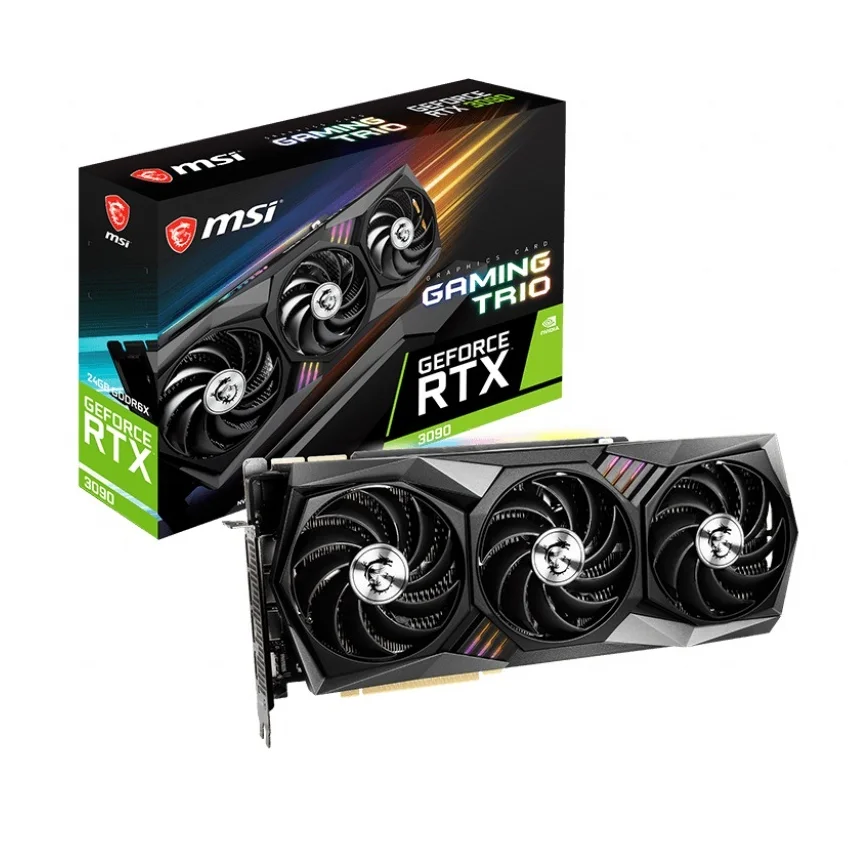 Видеокарта MSI GeForce RTX 3090 GAMING X TRIO 24G GDRR6 384 бит Magic dragon Vantu RTX 3070 3080 3090 series