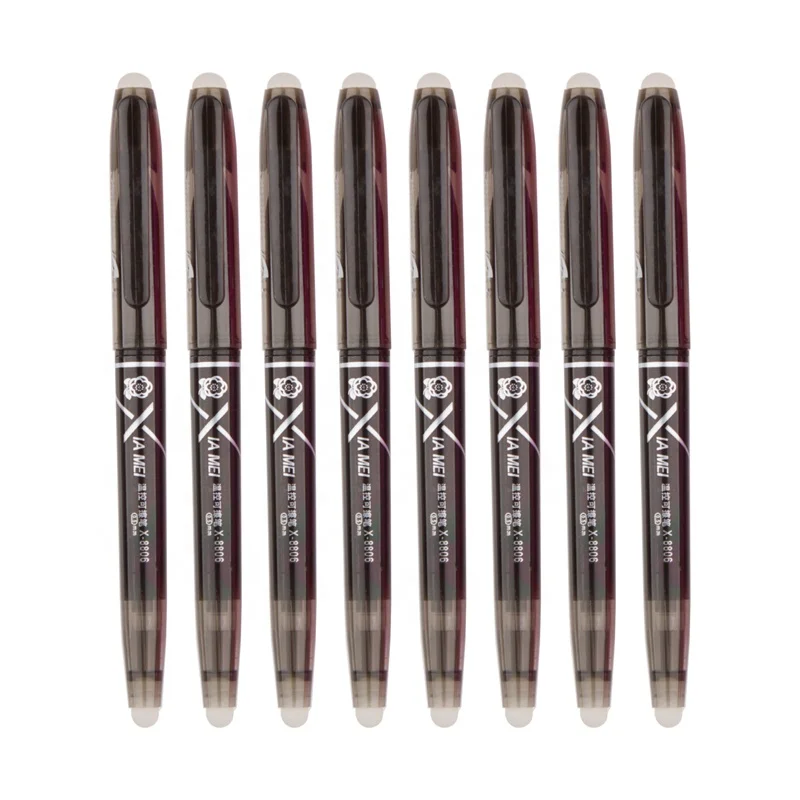 Clean erasing heat erasable fabric pens 0.7mm 8 colors