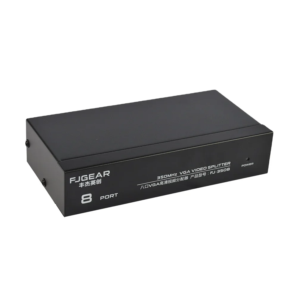 FJ-3508 Video Splitter & Converter 1 Input with 8 Output RGB Bandwidth 350MHz Resolution up to 1920*1440