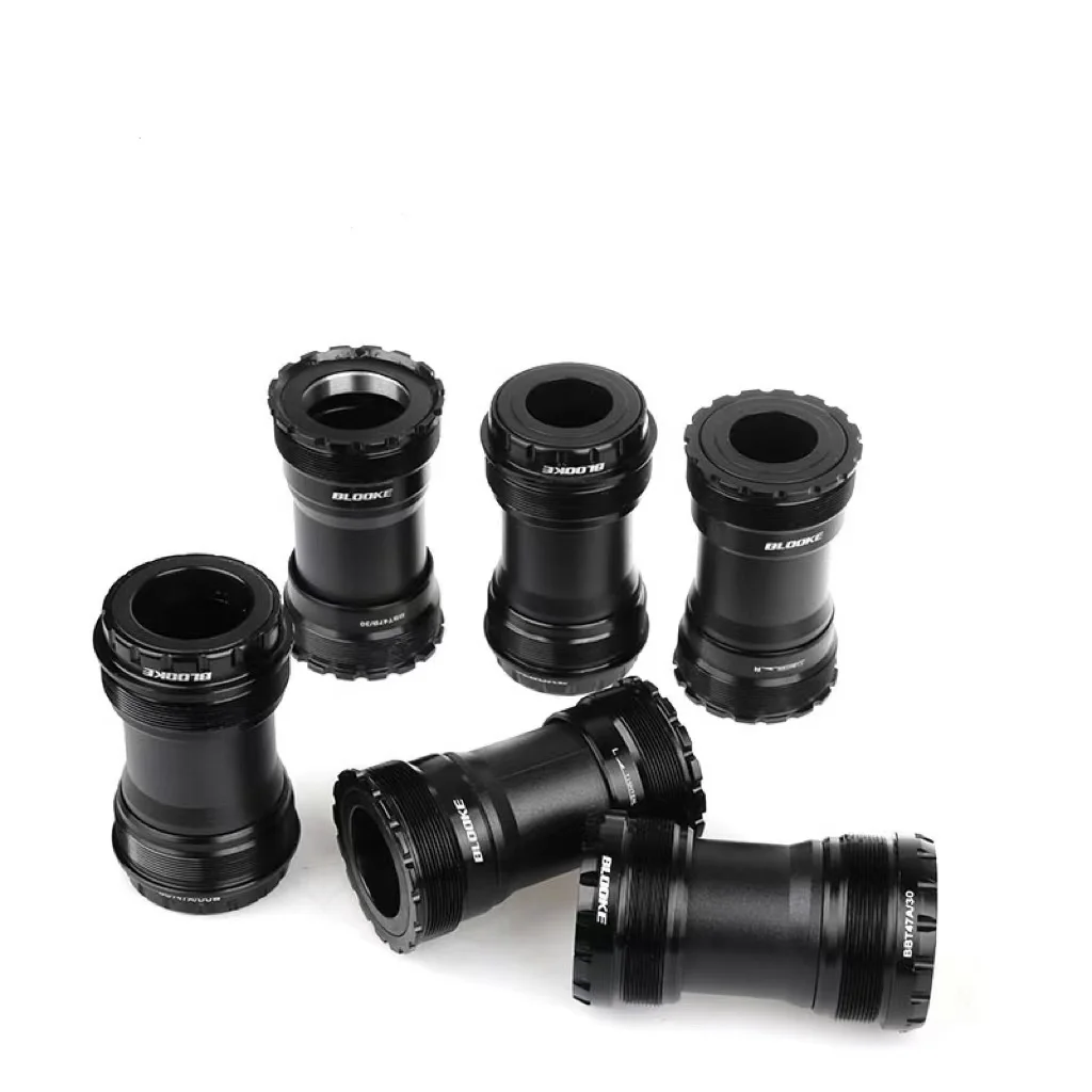 Bike BB Hollow Bottom Bracket 68-73mm Aluminum Alloy Threaded Screw-in Bicycle Axis Waterproof Crank Set Axis Parts