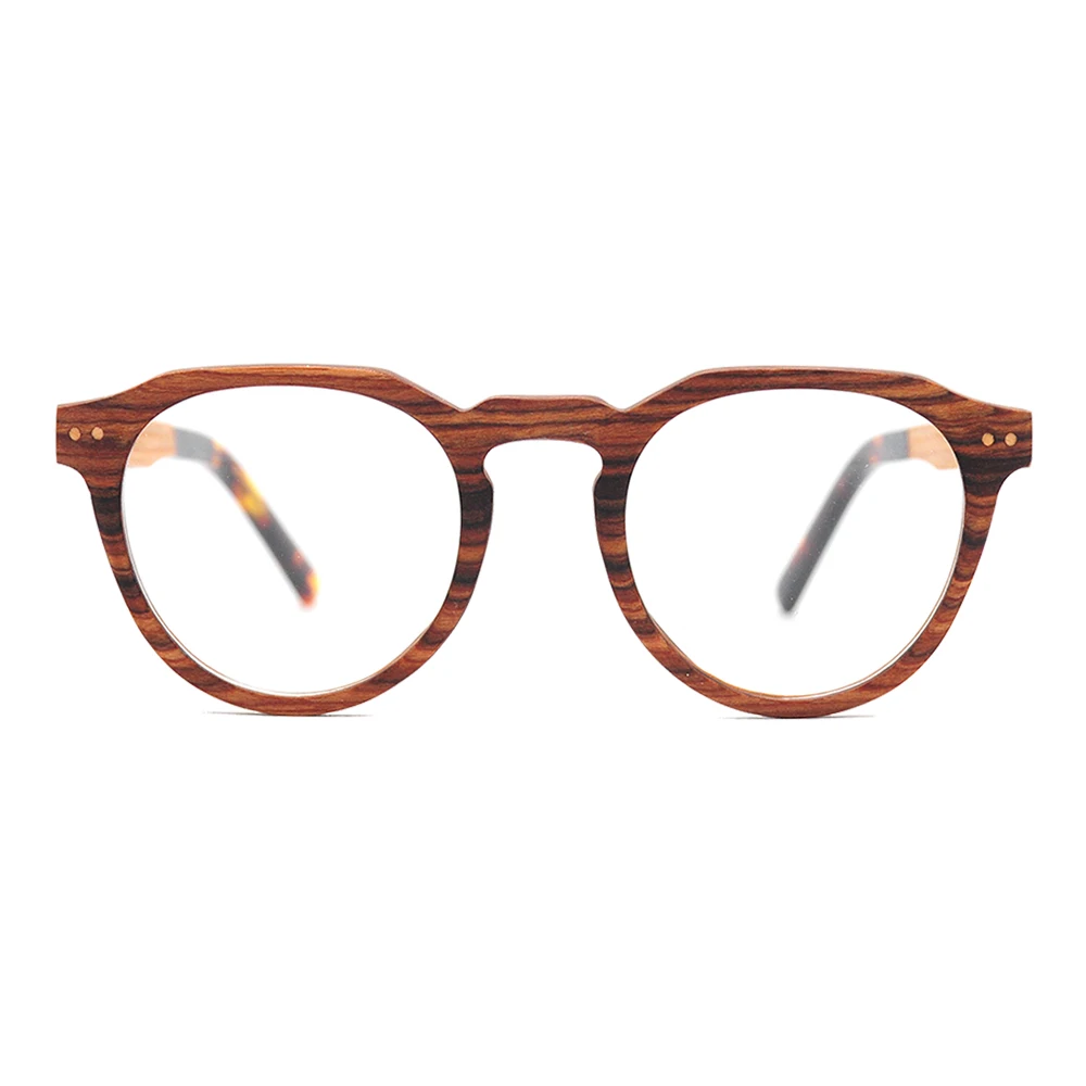 Designer fashion wooden optical frames handmade wood eyeglasses custom logo