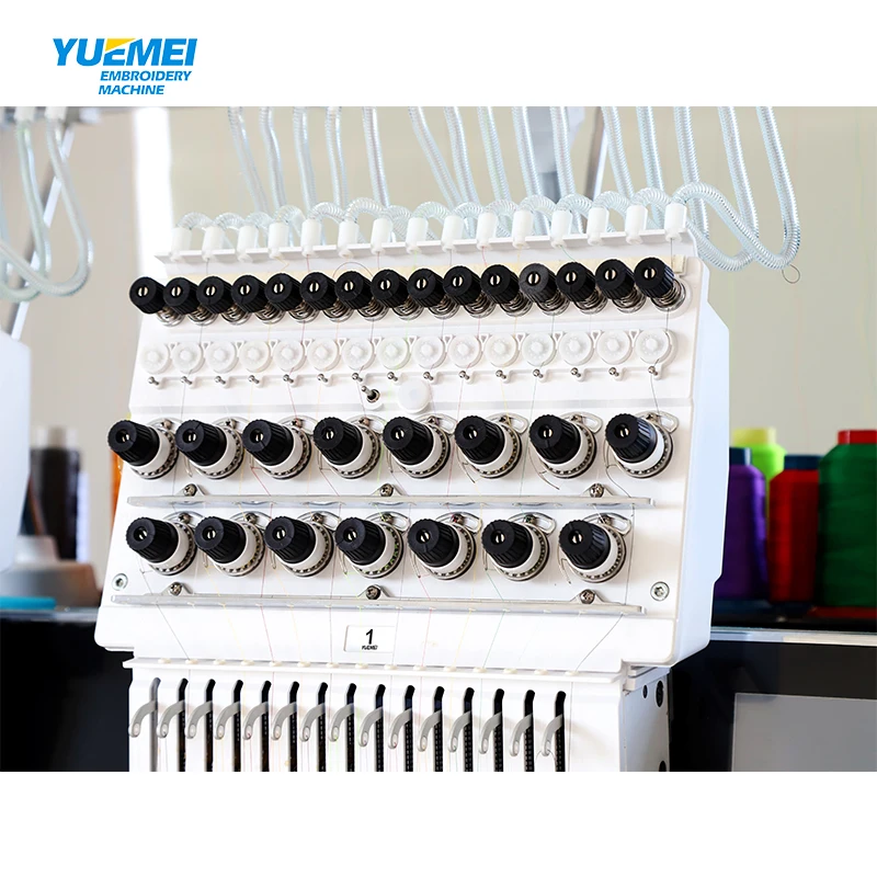 YUEMEI  High Quality Easy To Operate Two Head Embroidery Machines