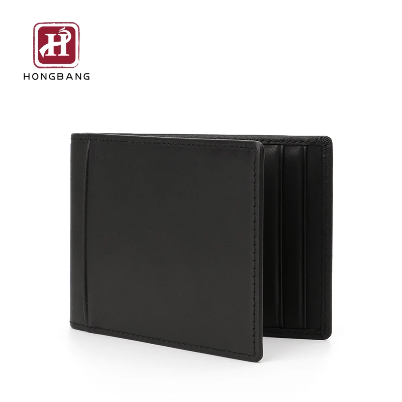 synthetic Leather Slim money clip rfid blocking Handmade magnet wallet men money clip wallets