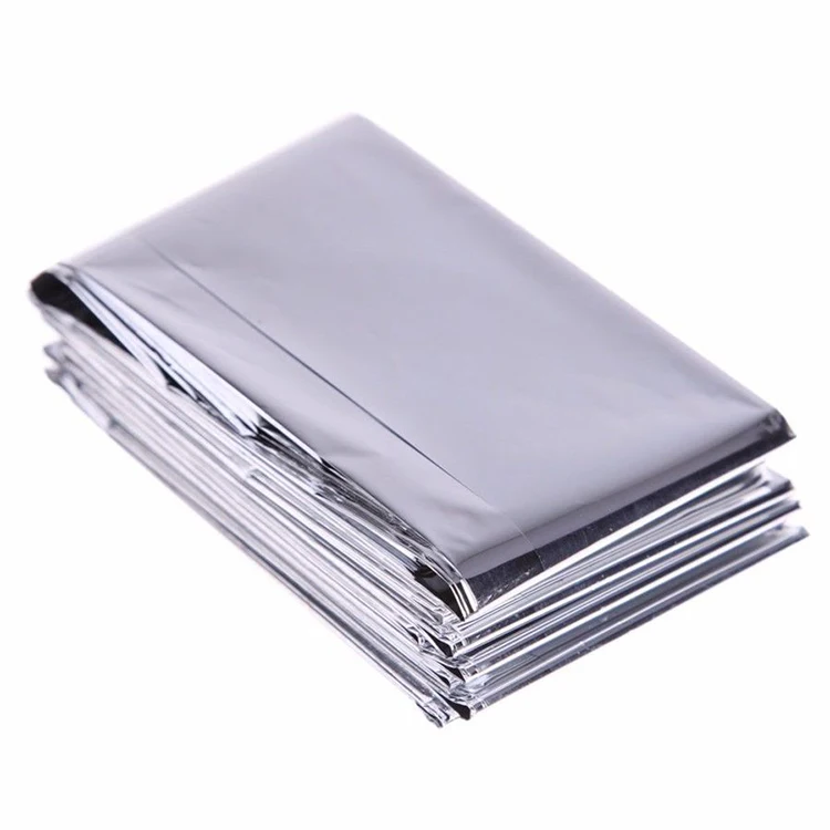 Одеяло из алюминиевой фольги Mylar для оказания первой помощи с принтом логотипа