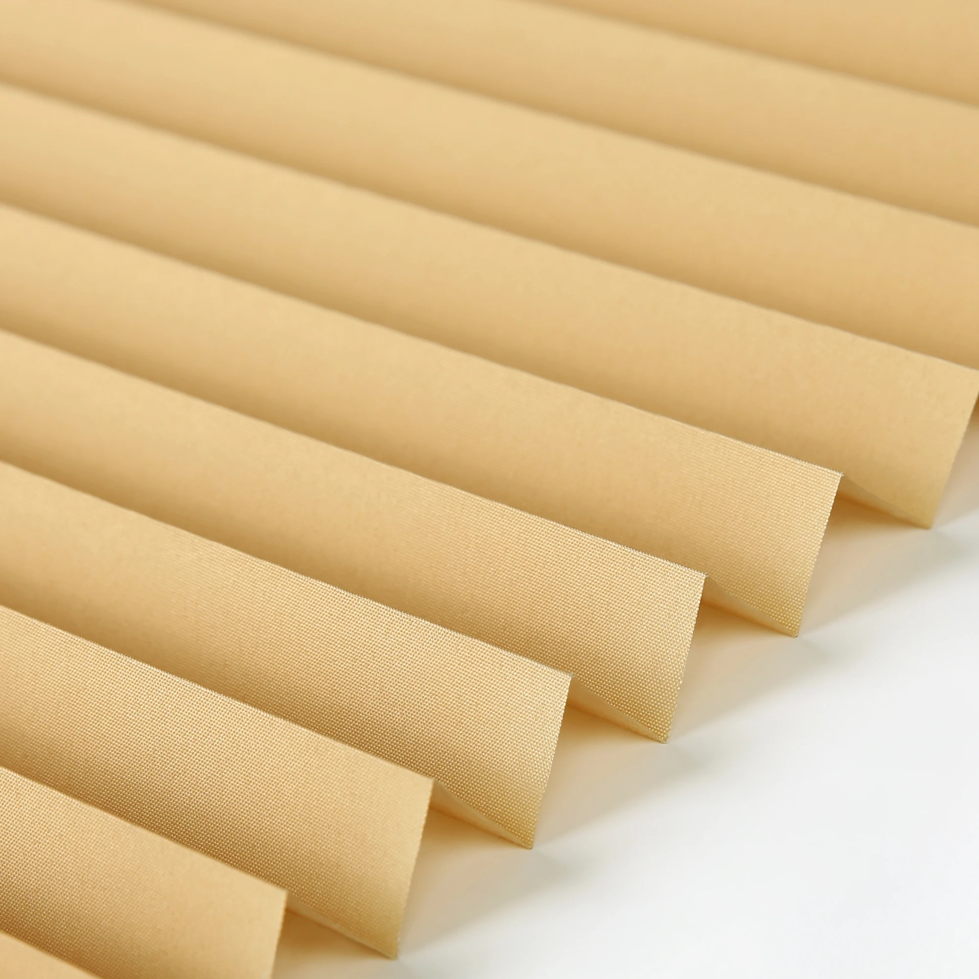 New modern style custom 100% polyester home pleated blinds fabric for window decoration