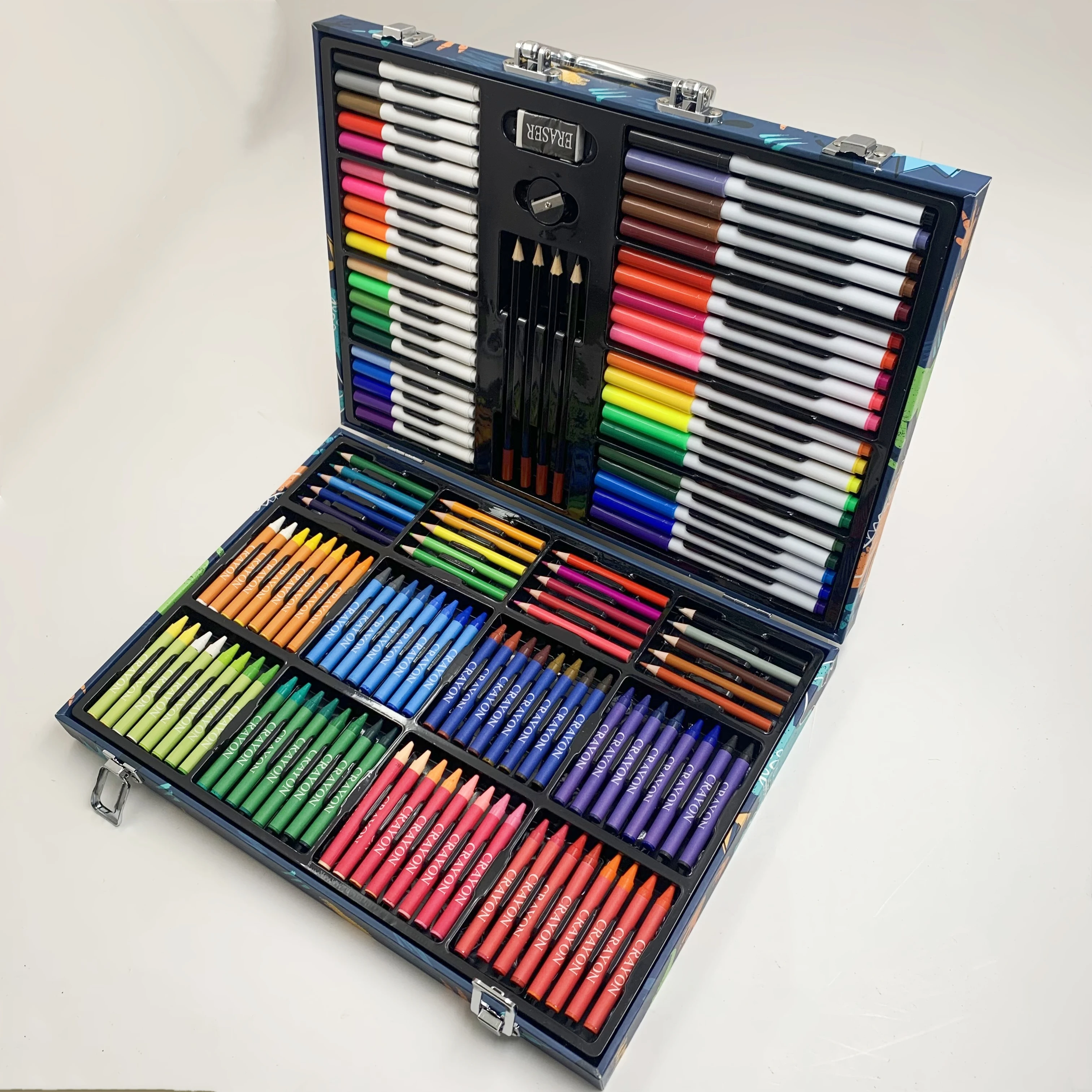Cheap Price Stationery Set 140Pcs Children Painting and Drawing Water Color Pencil Crayon Kit