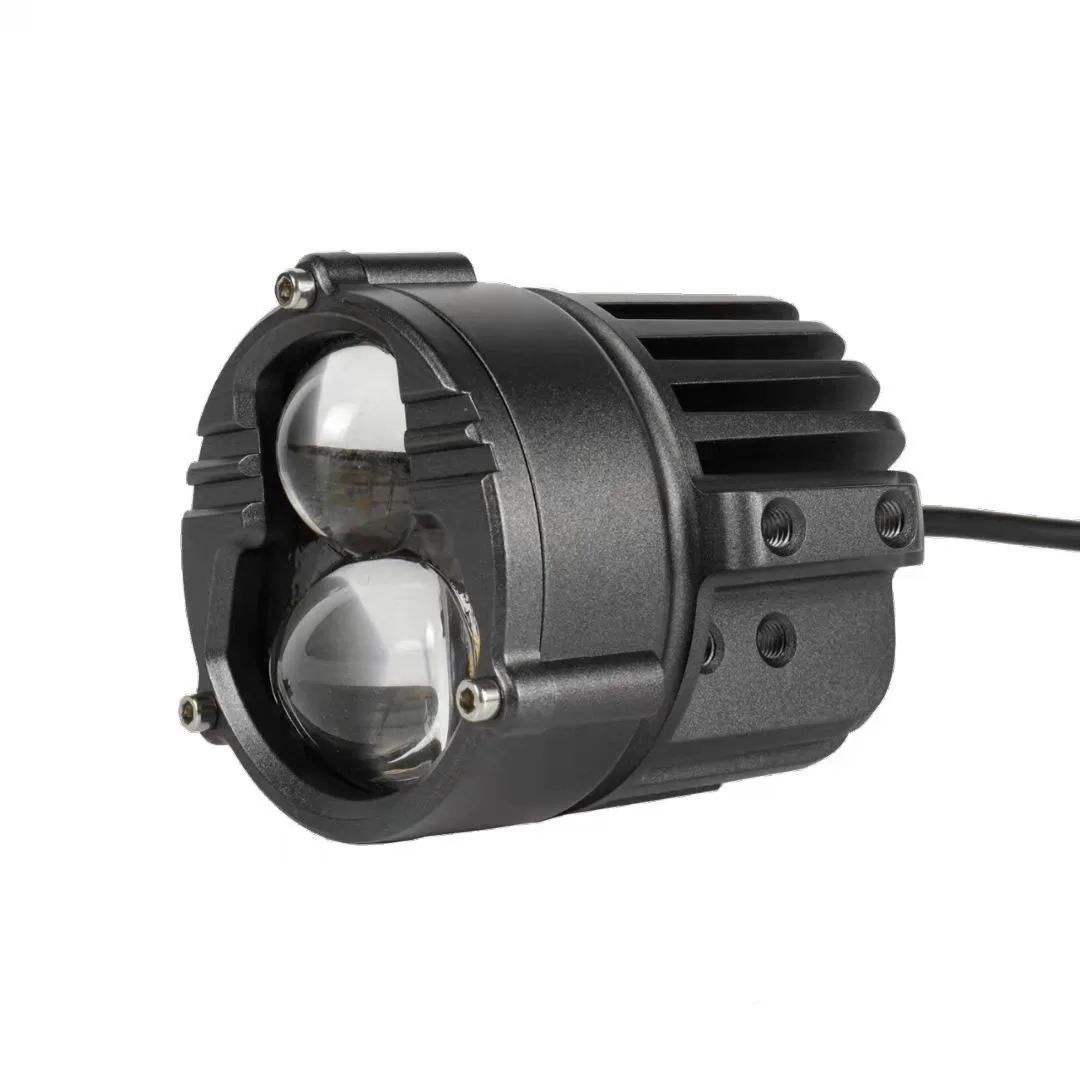 Sanvi New Arrival Mini U30 Motorcycle LED Projector Lens Headlight Spot Light 40W Dual Color Car LED Fog Lights Auto Work Light