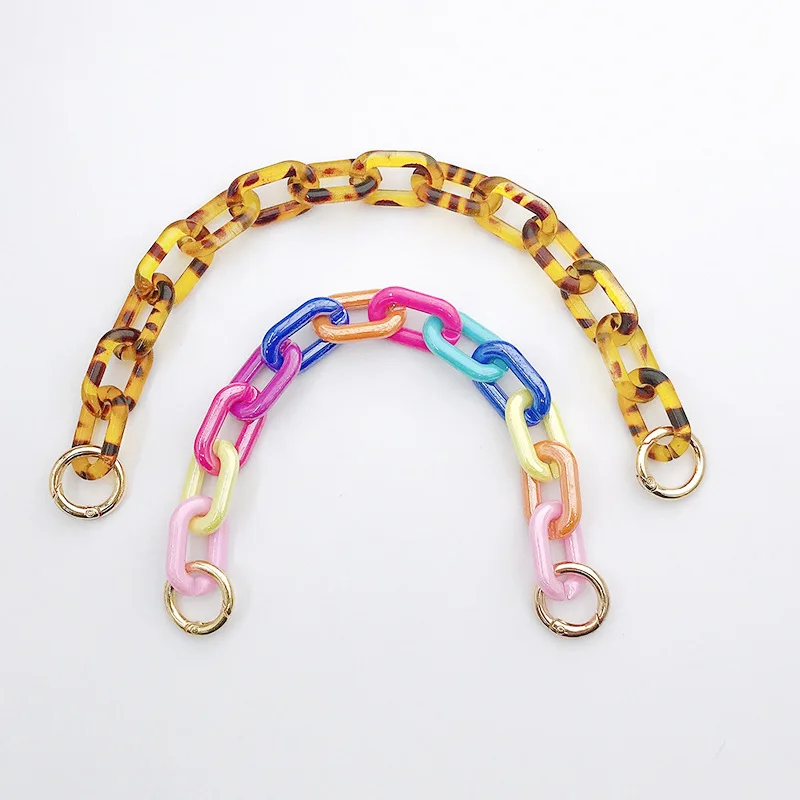 LOYALTY wholesale colorful Acrylic link neon plastic Phone Chain Cell Phone Strap chain for phone