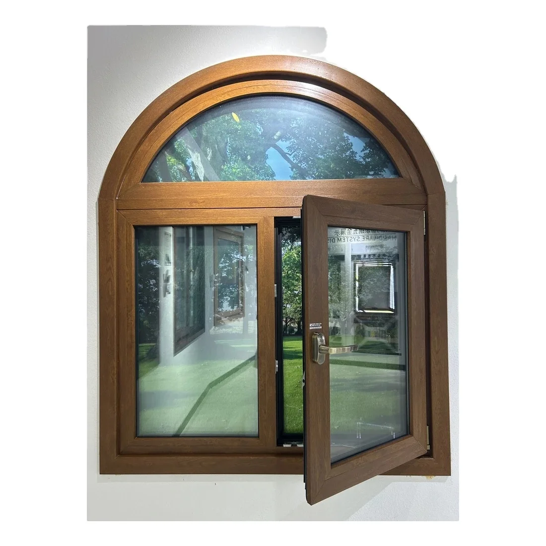 Customized Design Soundproof UPVC tilt and turn Windows with Arched windows design