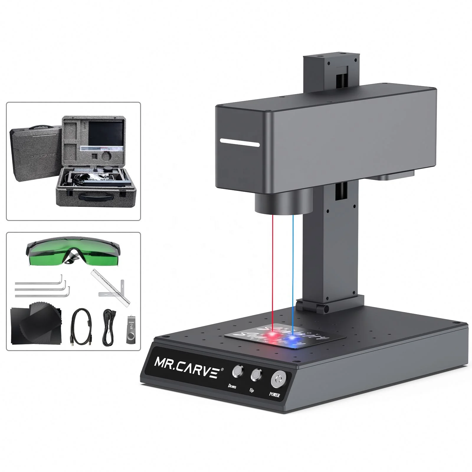DAJA M4 Vinyl Records 0220 30w 6090 1060 1390 pcb Stencil Engraving with Rotary Plywood Cutting Machine Handheld Laser Marker