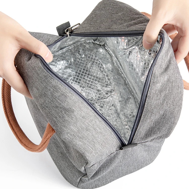 custom 12 styles Lunch box bento bag 600D Oxford 5mm Foam School Office Travel Thermal Insulated Lunch Bag for kids women