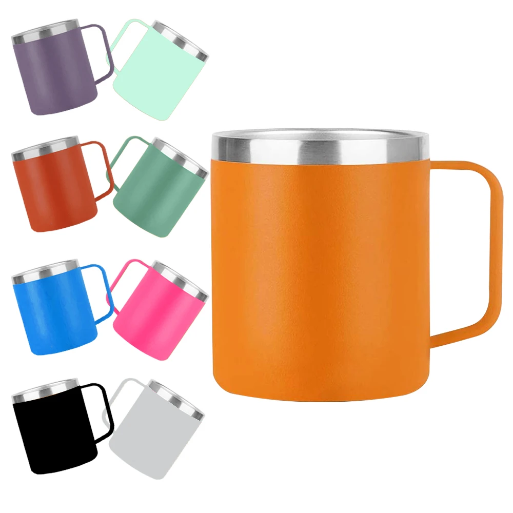 12oz 350ml Manufacture beer double wall yetys mug wholesale custom stainless steel coffee mug cup with handle