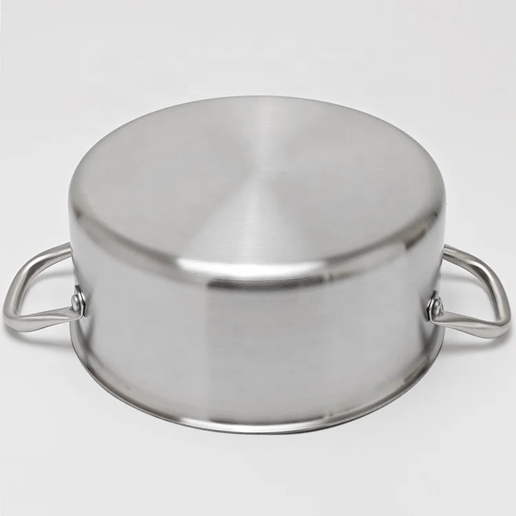 3Ply casseroles stainless steel 304 saucepan induction stockpot for Home Kitchen Cooking