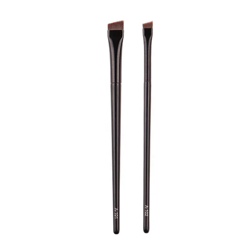 Portable brow liner contour  brush Super thin flat and straight outline eyeliner brush Angled sharp fine oblique eyebrow brush