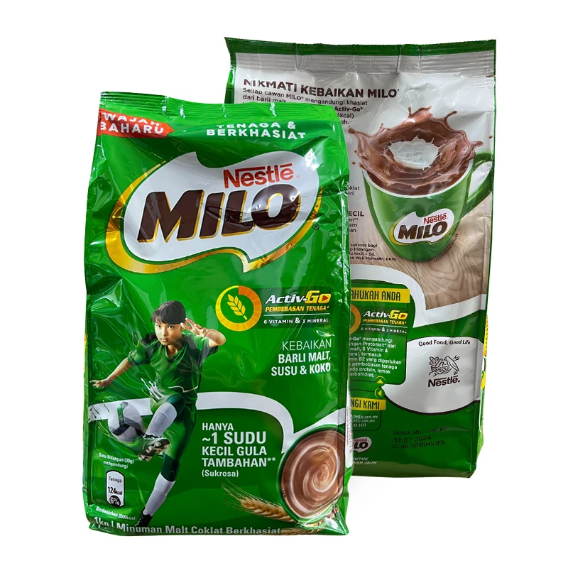 Factory Wholesale Nutrition MILO Cocoa Powder Refill Pack 1KG An Delicious Chocolate Malt Beverage