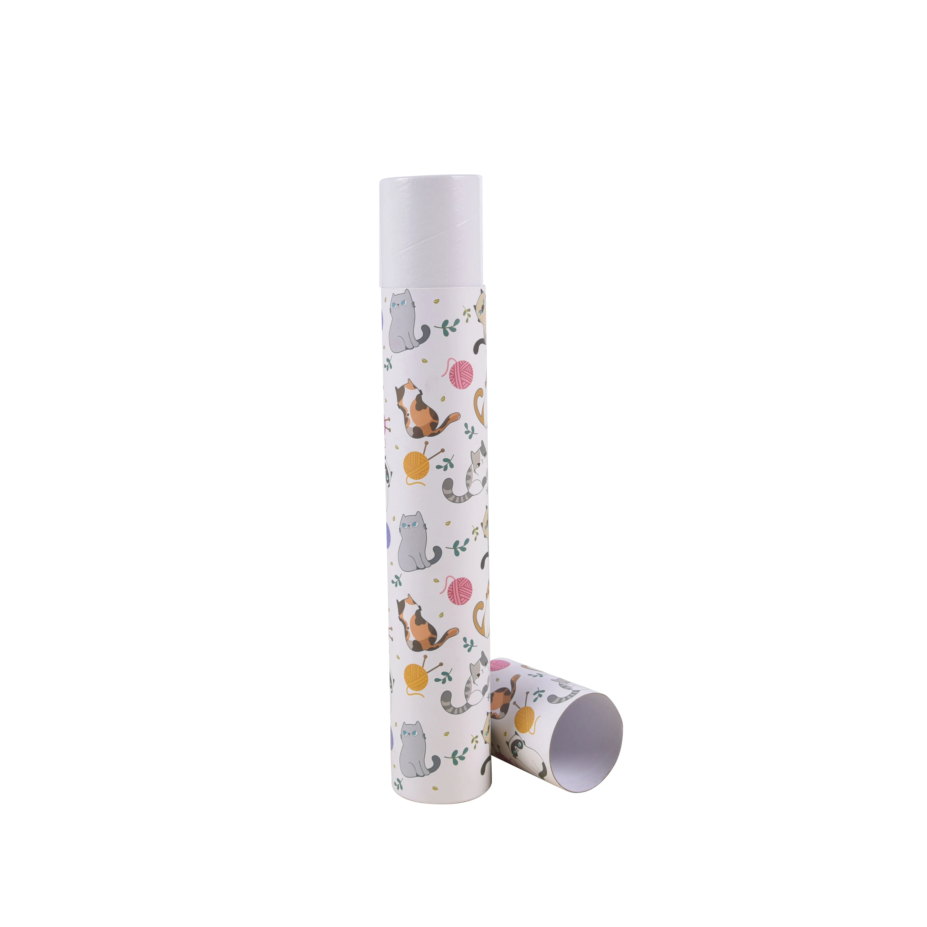 
Designers Paper Tube And Core Paper Deodorant Tubes Tea Packing Paper Can For Tea Herbs Coffee Snacks Food Packaging 