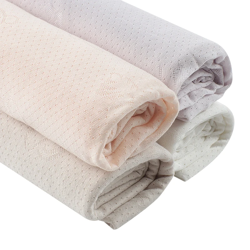 40S bamboo fiber knitted fabric 75% cotton /25% nylon comfortable baby set vest home service bamboo cotton fabric