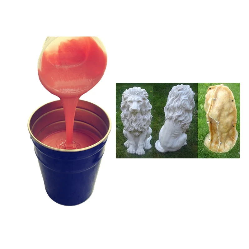 High quality RTV-2 mould making silicone rubber for art sculpture concrete moulds