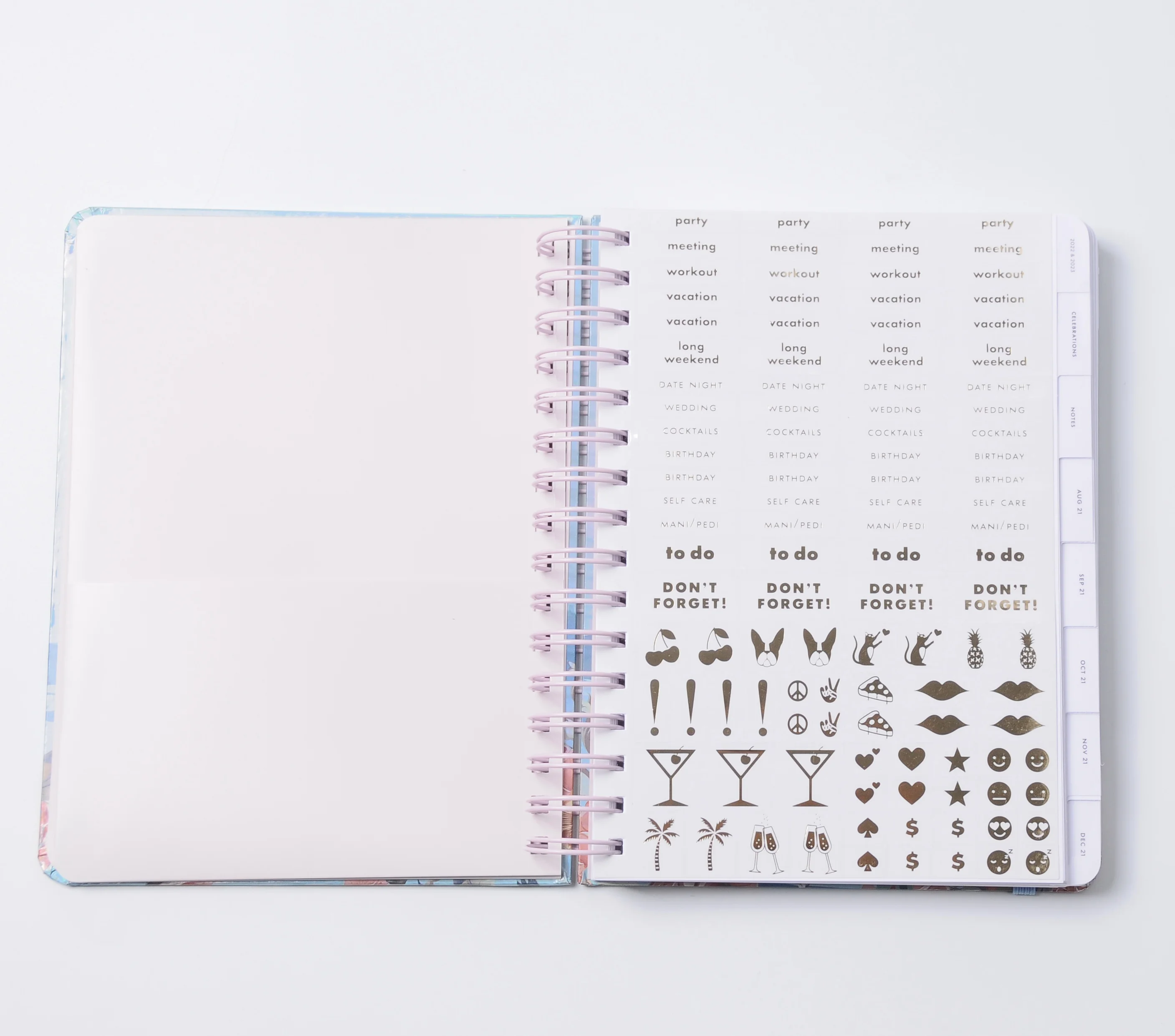 Wholesale Weekly Planner Organizer Writing Cover Printed Book Decorate Journal Notebook