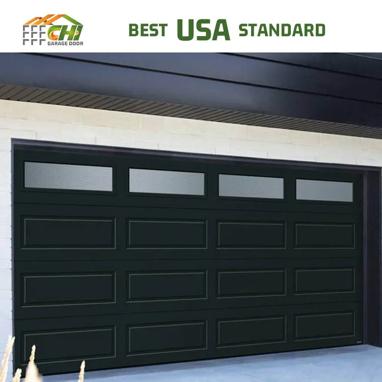 Puertas Garajes 16x7 Usa Warehouse Security Automatic Sandwich Panel Insulated Sectional Garage Door