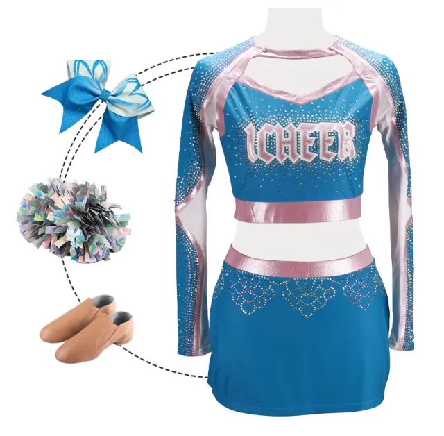 School Cheerleading Uniform Custom Sexy Cheerleader Uniform Youth Wholesale High Quality Cheerleading Uniforms