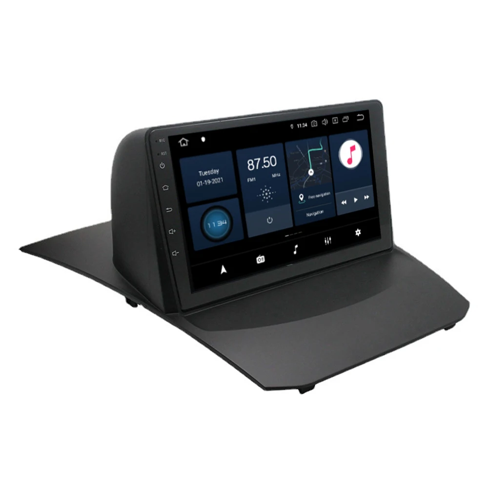 Автомобильный видеоплеер Android CarPlay для Ford Fiesta 2009-2017 с GPS WiFi BT USB RDS радио DSP 2 + 32G 9 дюймов 2,5D экран