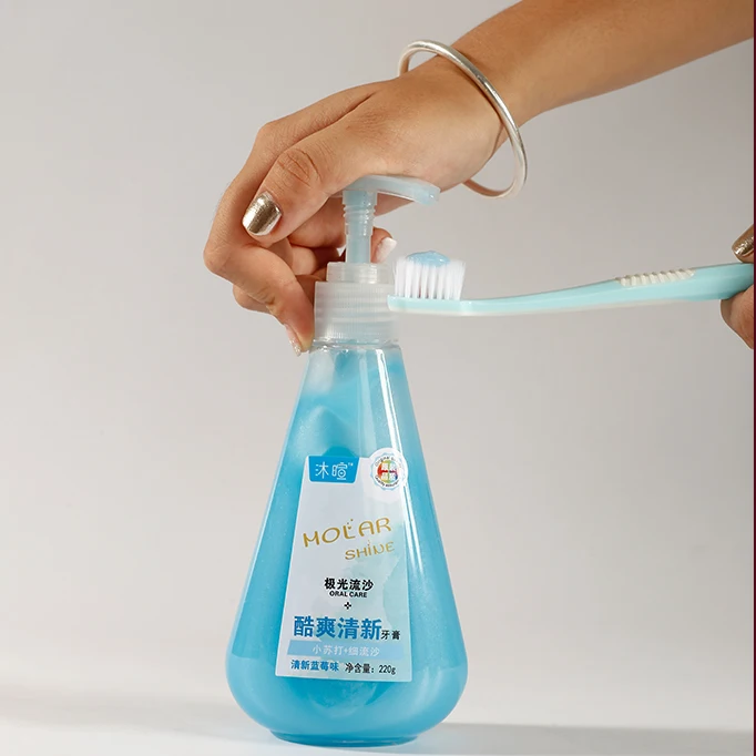 220g Liquid whitening baking soda pressure toothpaste OEM