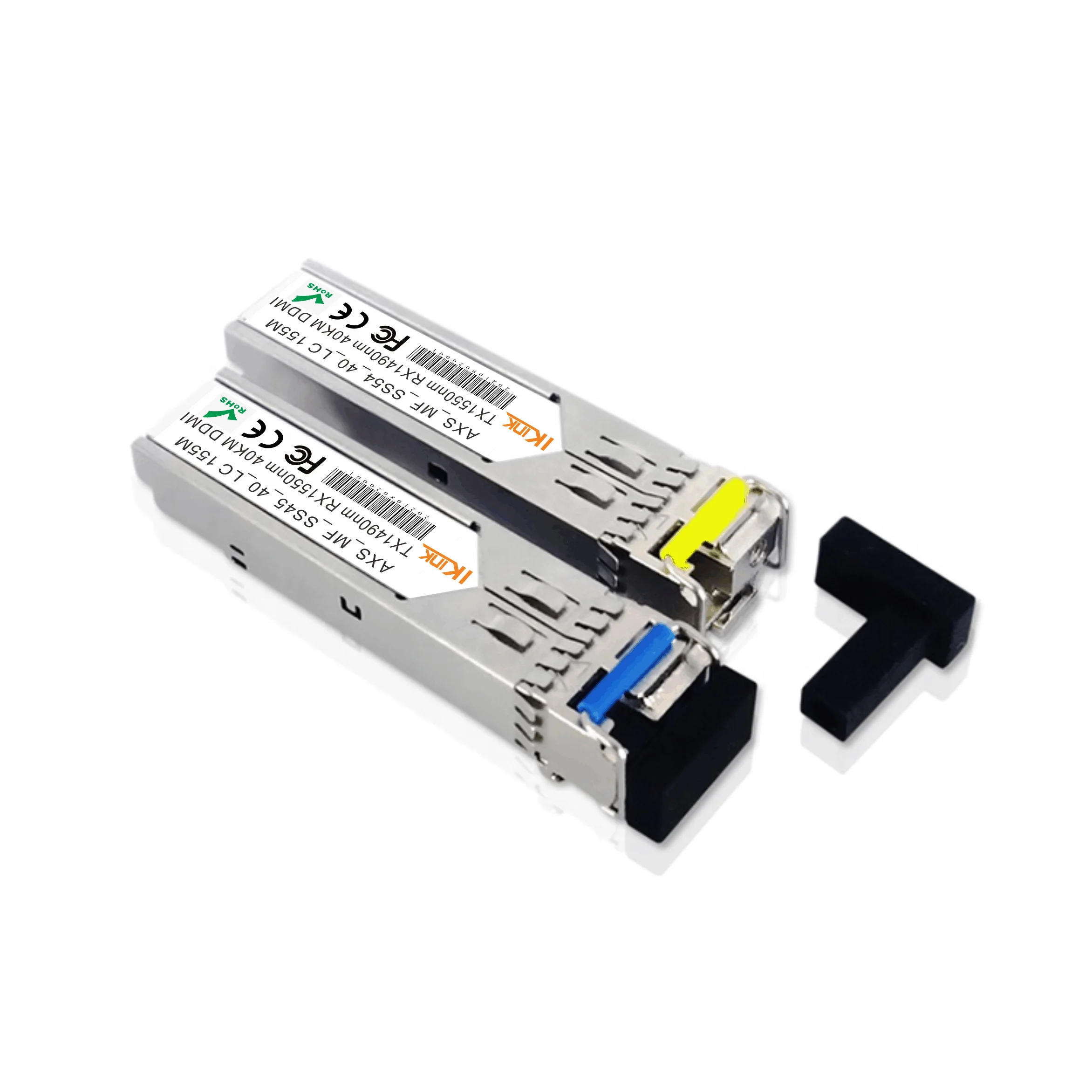 Brand Compatible 155M Single Mode BiDi 40km Tx1490/Rx1550nm Tx1550/Rx1490nm DDM SFP Industrial Optical Transceiver Module